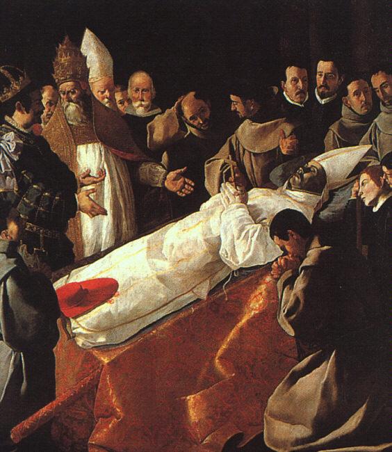 Francisco de Zurbaran The Lying in State of St.Bonaventura oil painting picture